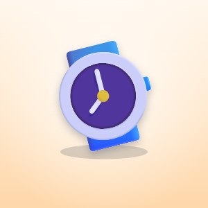 Leather Watch In Black
